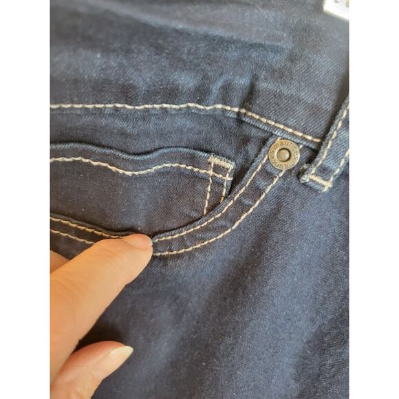 Maurices Blue Denim Skinny Mid Rise Dark Wash Jeans Women's Plus Size 22 - Picture 7 of 8